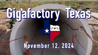 quotTunnel Workquot Tesla Gigafactory Texas 11122024 954AM [upl. by Elma]