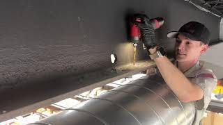 HVAC Ductwork Installation at Contractor Warehouse [upl. by Aihn963]