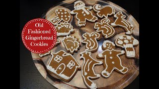 Old Fashioned Gingerbread Cookies Recipe [upl. by Gusti]