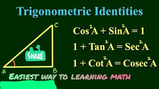 Trigonometric identities class 10  explanation in bengali  trigonometric class10th mlaggarwal [upl. by Philbo]