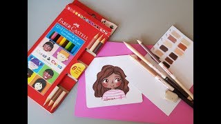 Resenha Lápis Caras e Cores Faber Castell [upl. by Cosma]