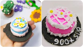 DIY Best clay cakeswith polymer clay  Beautiful design for clay cakes🍰  How to make clay cakes [upl. by Hsenid]