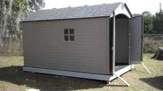 Orlando Handyman installs Lifetime 8 X 125 Outdoor Storage Shed Model 6402 [upl. by Dallis525]