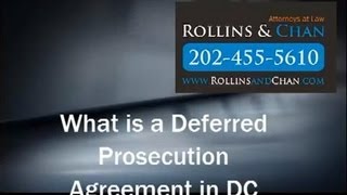 DC Attorney Discusses Deferred Prosecution Agreements [upl. by Ajaj]