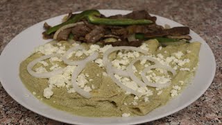 ENCHILADAS DE PIPIAN VERDE DELICIOSAS [upl. by Oicapot]