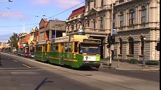 Trams in Melbourne Routes 19 55 22 1 12 96 [upl. by Atul]