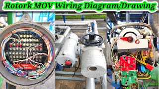 Rotork Actuator Drawing  Rotork Actuator Wiring Diagram  Rotork Actuator Cable Connection  MOV [upl. by Enriqueta]