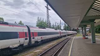 Einfahrt des EuroCity 193 am 15062024 in Bregenz [upl. by Eciryt]