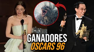 TODOS LOS GANADORES DE LOS OSCARS 2024 EN 5 MINUTOS [upl. by Dirrej]