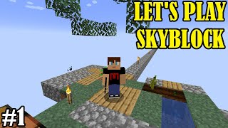 Skyblock  Lets Play Minecraft Skyblock 121 Episode 1 [upl. by Sena584]