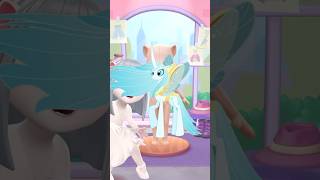 Poni makeover my talking Angela 2 subscribe youtubeshorts talkingangela shorts [upl. by Meir]