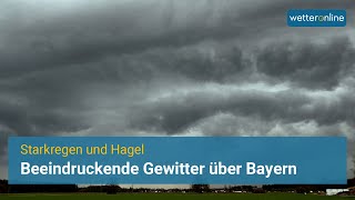 Gewitterfront durchquert Bayern [upl. by Enilav]