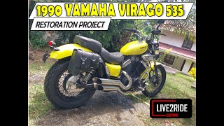 1990 YAMAHA VIRAGO 535 RESTORATION [upl. by Eugatnom659]