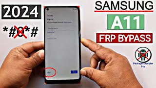 Samsung A11 A115F Frp Bypass Android 11 UI 31 Without Pc Samsung All Model frp bypass android 12 [upl. by Hoye]