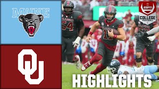 Maine Black Bears vs Oklahoma Sooners  Full Game Highlights  ESPN College Football [upl. by Hgielhsa739]