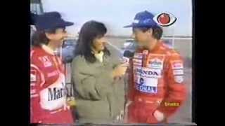 Ayrton Senna testando o F Indy da Penske em 1992 Emerson Fittipaldi [upl. by Longo]