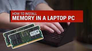 How to install memory in a laptop PC  Kingston Technology [upl. by Ransom756]