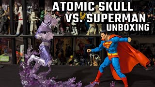 Atomic Skull vs Superman Action Comics 1000 McFarlane DC Multiverse Gold Label Amazon 2Pack [upl. by Nnaylrebmik288]