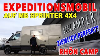 MB SPRINTER 4x4 mit Koffer kompakter Overlander  RHÖN CAMP The Rebel Expeditionsmobil Seecamper [upl. by Airet]