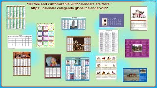 2022 calendars [upl. by Atisor]