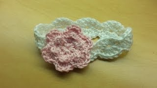 How to Crochet an Easy Baby Headband [upl. by Anirbak812]