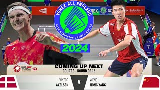 Victor Axelsen vs Weng Hong Yang  All England Open 2024 [upl. by Leviralc700]