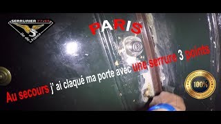 Ouvrir une porte claquée Mottura  Iseo système à pompe 3 points Paris [upl. by Cyrillus]