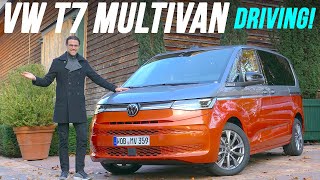 allnew VW Multivan T7 driving REVIEW 2022 Volkswagen Microbus PHEV [upl. by Jimmie]