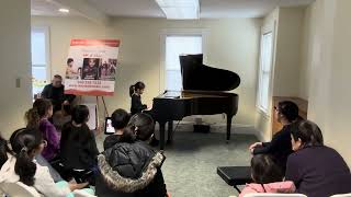 Beethoven Sonatina in G  Suzuki piano student age 10 from her book 2 graduation recital [upl. by Nednerb]