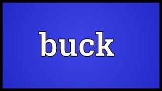 Buck Meaning [upl. by Ssenav888]