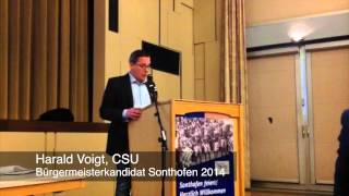 Bürgermeisterwahl Sonthofen 2014 Kandidat Harald Voigt CSU [upl. by Cuthbertson]