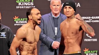 KEITH THURMAN SCREAMS AT MARIO BARRIOS AT WEIGH IN HYPED AF FOR RETURN  FULL WEIGH IN VIDEO [upl. by Brietta]