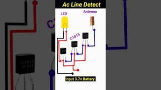 Ac line detector circuit Using c1815 transistor shortvideo circuit [upl. by Notsnhoj]