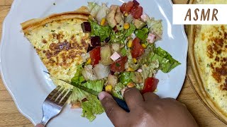 ASMR  Recette Quiche au thon et sa salade composée [upl. by Lalittah]