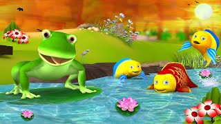 चालाक मेंढक और मूर्ख मछलियाँ  Foolish Fish Clever Frog 3D Hindi Moral Stories  JOJO TV Fairy Tales [upl. by Musette]