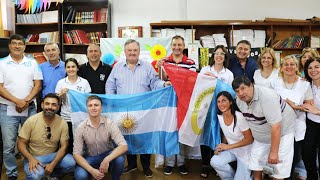 Entrega de aportes a escuelas e instituciones deportivas de San Cristóbal [upl. by Eilrahs479]