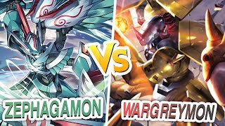 Zephagamon 🆚 WarGreymon  Digimon Liberator EX07 ▪ DIGIMON CARD GAME [upl. by Orofselet45]