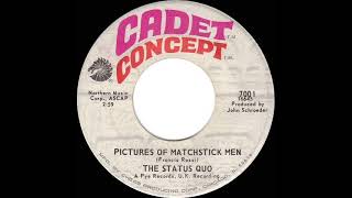 1968 HITS ARCHIVE Pictures Of Matchstick Men  Status Quo mono 45 [upl. by Lietman]