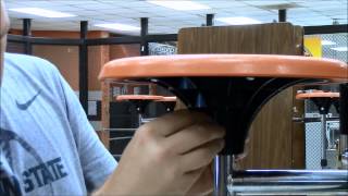 School Fix Universal Cone Style Cafeteria Stool Cap Installation [upl. by Sara-Ann]