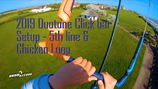 Duotone Kiteboarding 2019 Click Bar chicken loop and 5th line setup options [upl. by Sanborn716]