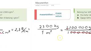 Sammensatte enheter Massetetthet 1P 1PY [upl. by Bergeron988]