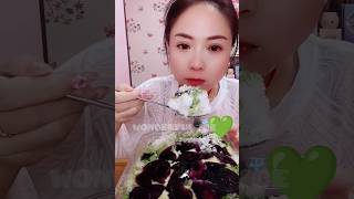 ASMR ICE EATING with MATCHA TEA and COCONUT MILK POWDERY [upl. by Obadiah]