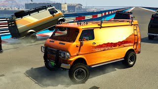 GTA 5 Racing  Long Haul in Old Party Vans [upl. by Gwennie]