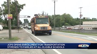 JCPS opens enrollment for transportation stipends to all eligible families [upl. by Gilligan]