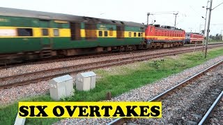 Overtaken By 6 Trains  3 Rajdhanis  Poorva  Garib Rath  Sampoorna Kranti [upl. by Arondel]