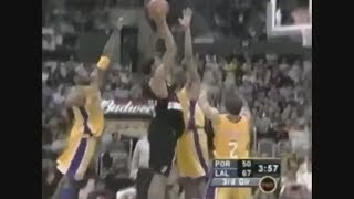 Rasheed Wallace 31 Points  Lakers 2002 Playoffs Game 2 [upl. by Egamlat]