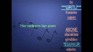 TUAL  Yine aylardan kasım Orjinal Karaoke [upl. by Anaujik598]