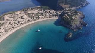 Voidokoilia and Xrisi akti beach Messinia Greece [upl. by Winny]