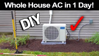 How to Install a Mr Cool 18000 BTU AC in Just 1 Day [upl. by Eemiaj]