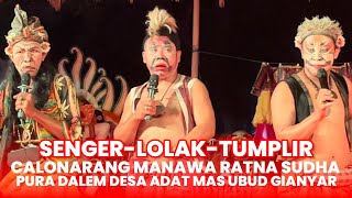 SUPER LUCU Senger Lolak Tumplir Calonarang Pura Dalem Desa Adat Mas Ubud Gianyar [upl. by Wini254]